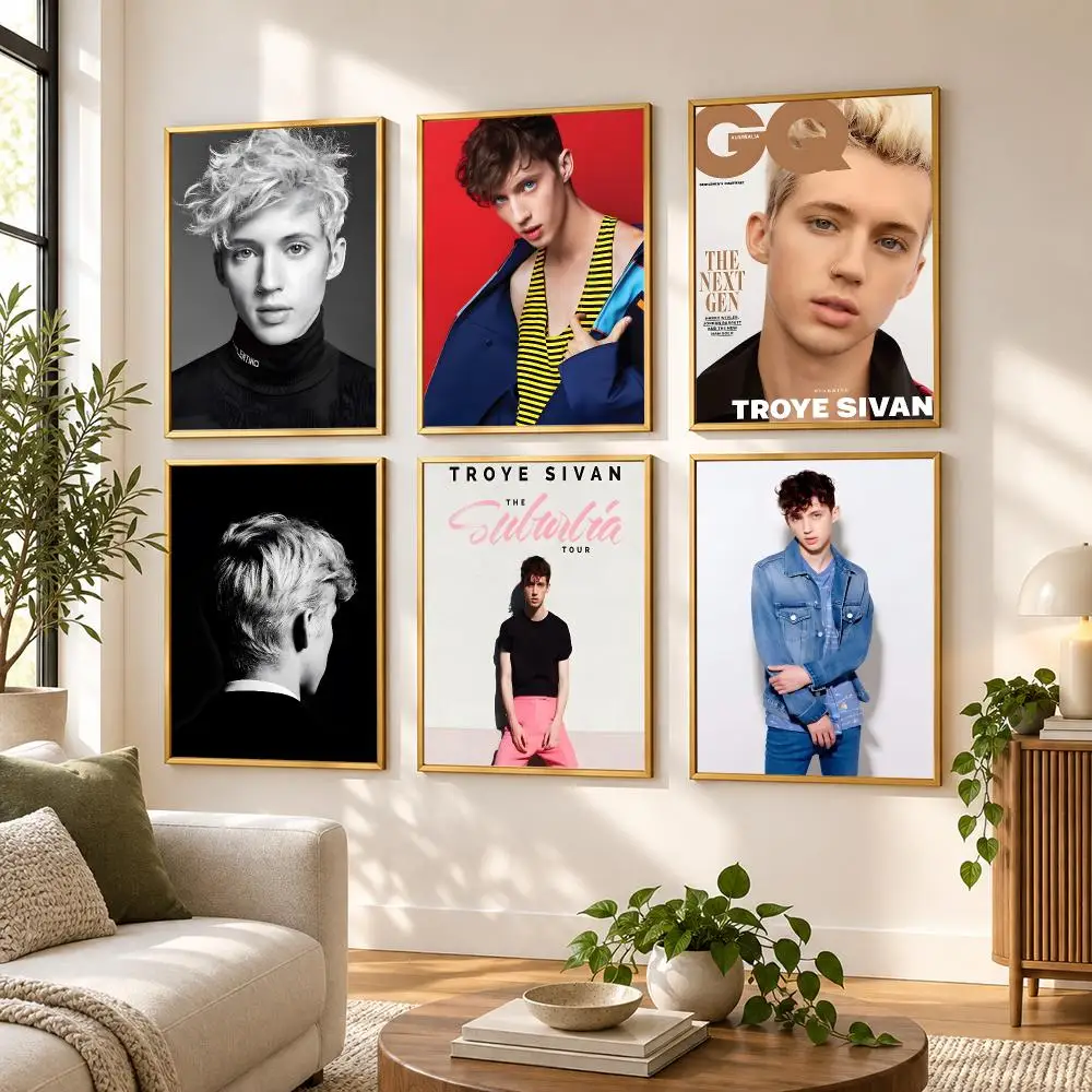 Australian Singer T-Troye Sivan Poster HD art sticky wall waterproof home living room bedroom bar aesthetic decoration