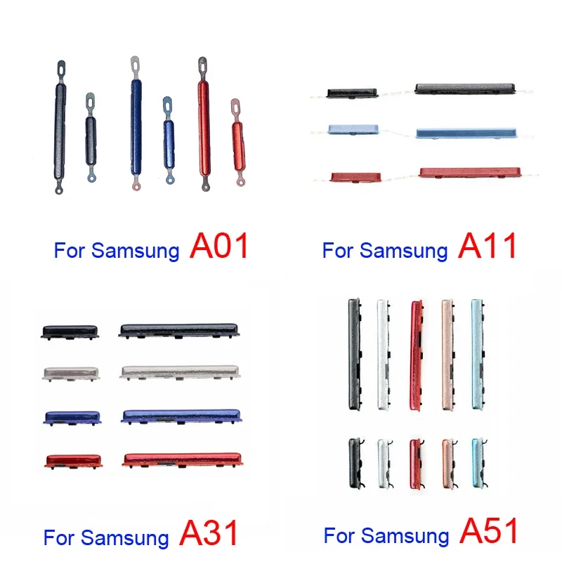 20 Sets Phone New Power Volume Up Down External Button For Samsung Galaxy A01 Core A11 A21 A21s A31 A41 A51 A71 4G Part