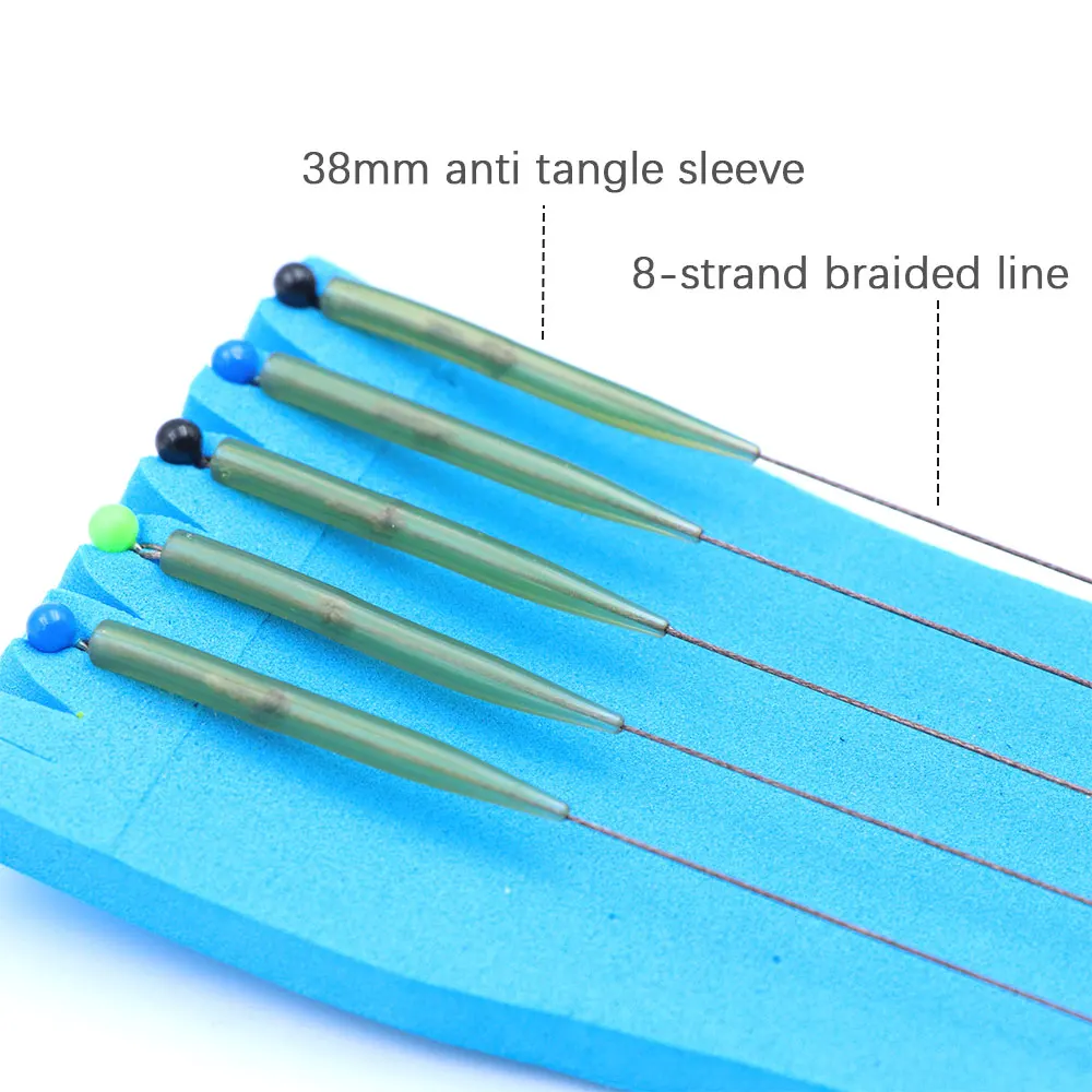 Aparejos Method Feeder preatados para carpa – Anzuelo vástago curvo - imagen 4