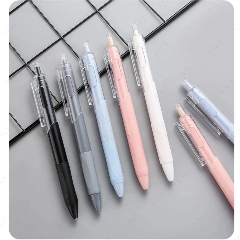 5 teile/satz ST Presse 0,5mm Schwarz Neutral Stift Morandi Farbe Serie Schnell Trocknend Stift Student Schreibwaren Büro Liefert