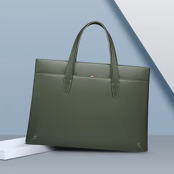 Porte-documents en cuir pour homme, sac à bandoulière à la mode et haut de gamme, personnalisé et tendance SR