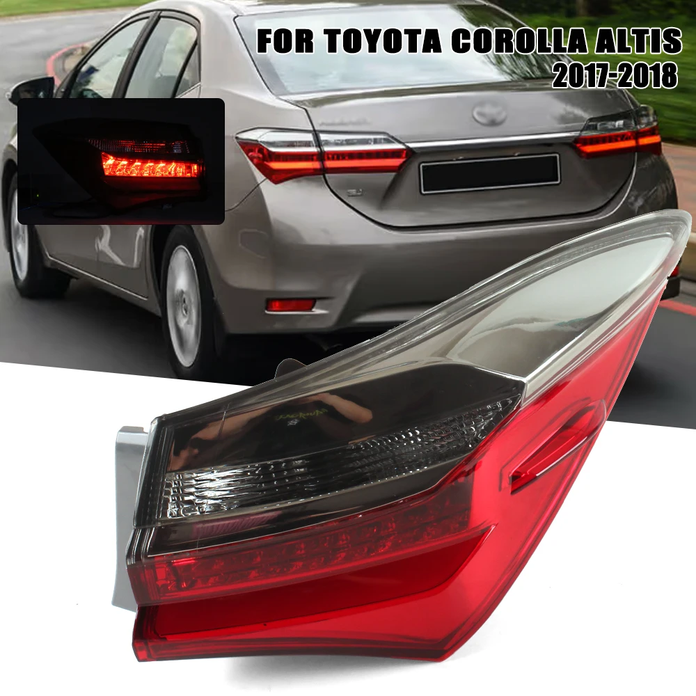 

LED Rear Tail Light FOR Toyota Corolla Altis 2017-2018 Car Signal Brake Lamp Bumper Warning Light