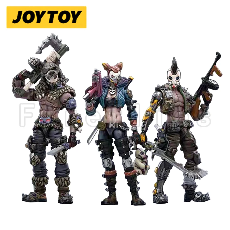 1/18 JOYTOY 액션 피규어, 산 레자 에일리 잭 닐, 컬트 오브 산 레자, 애니메이션 모델 장난감, 3.75 인치, 3 개 세트