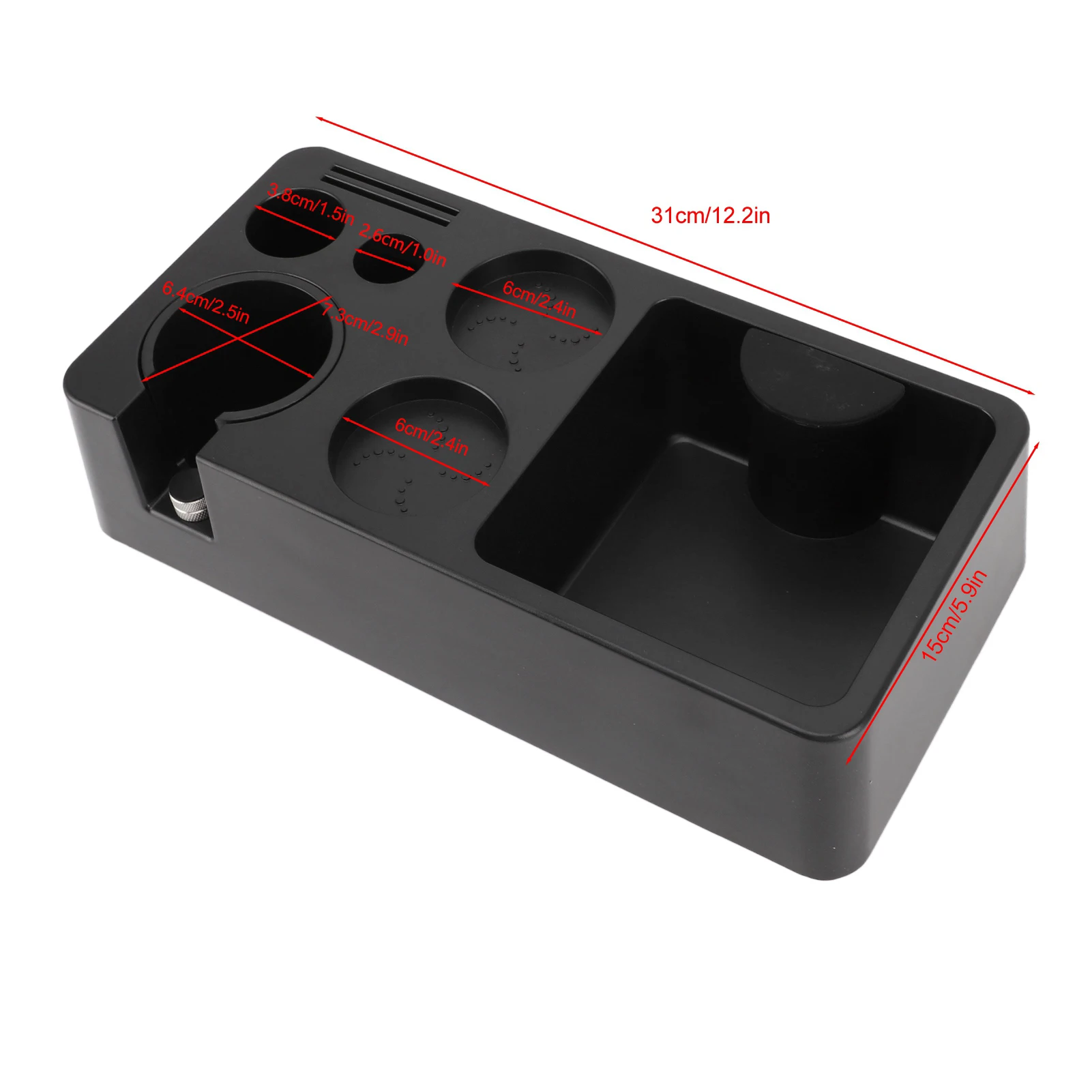 Coffee Portafilter Station Easy Cleaning Space Saving Multifunctional Stable Structure Coffee Tamper Holder for Cafe