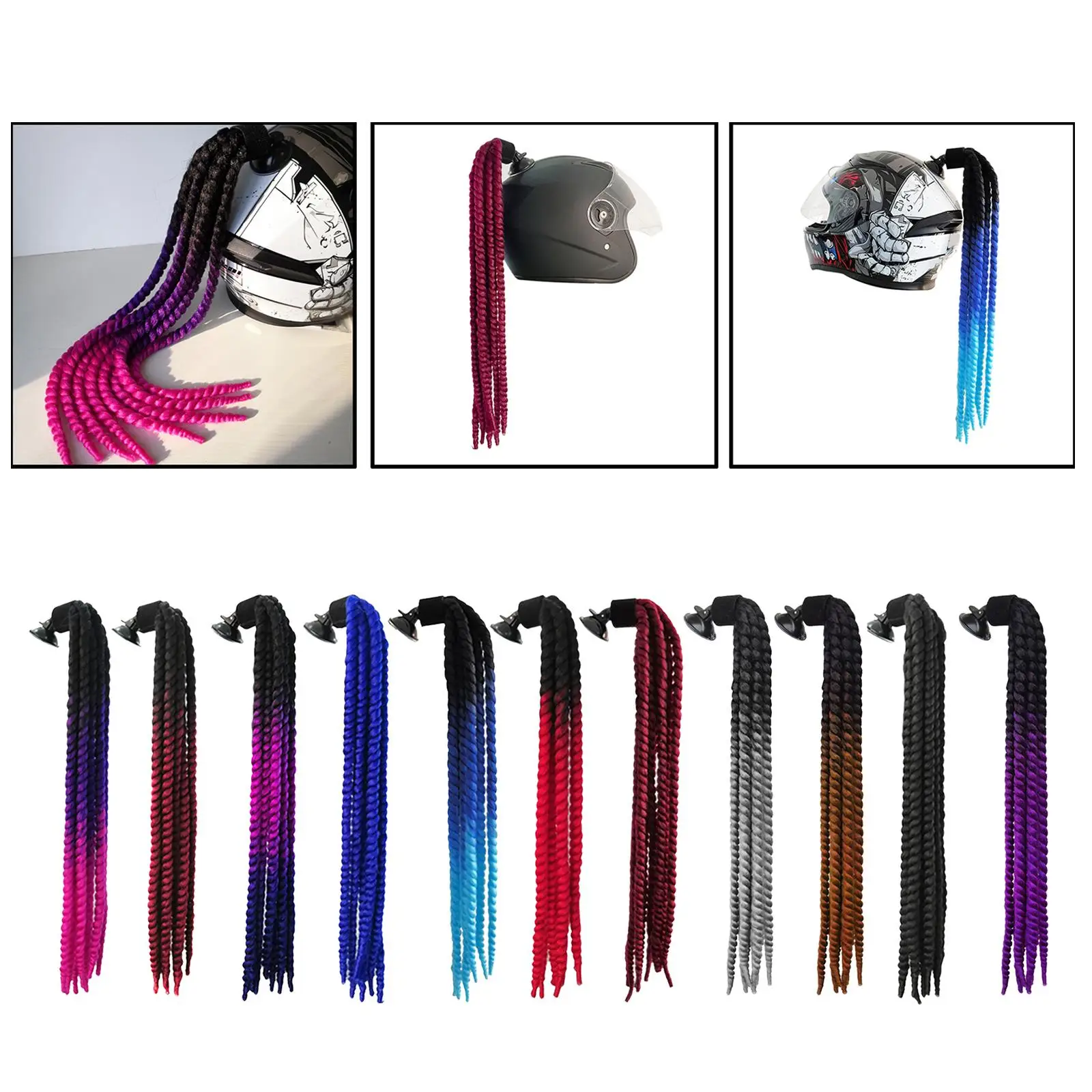 Dreadlocks Dreadlocks Ponytail Braid Motocross Punk Hair Decoration