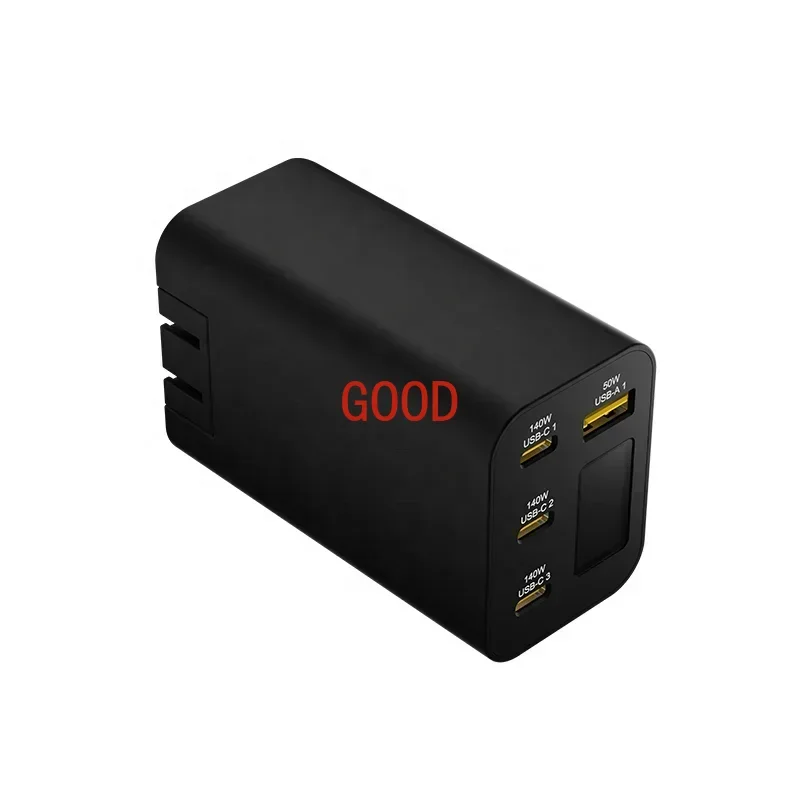 Gan 4 multi-port desktop PD fast charger all-in-one smart USBC adapter 280W 300W high usb-c
