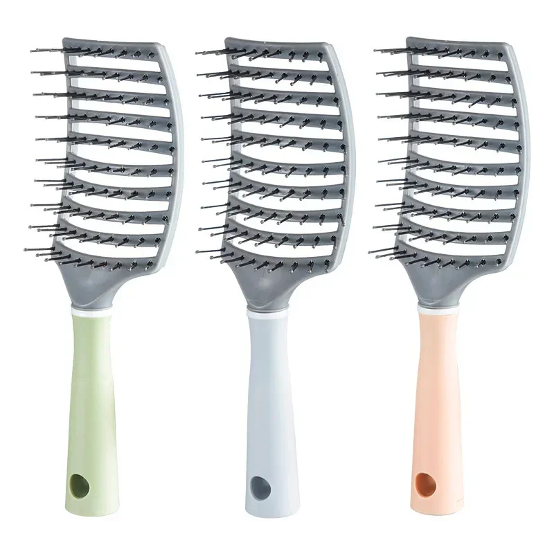 

Detangling Hair Brush Hollow Scalp Massage Comb Hairdressing Wide Tooth Hair Comb Wet Curly Massage Brush Barber Styling Tools