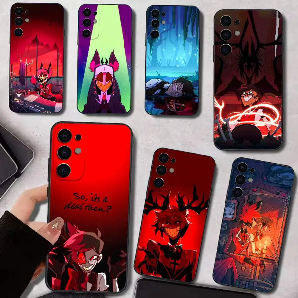 H-Hazbin H-Hotel A-Alastor  Phone Case For Samsung S25,S24,S21,S22,S23,S30,Ultra,S20,Plus,Fe,Lite,Soft Black Cover