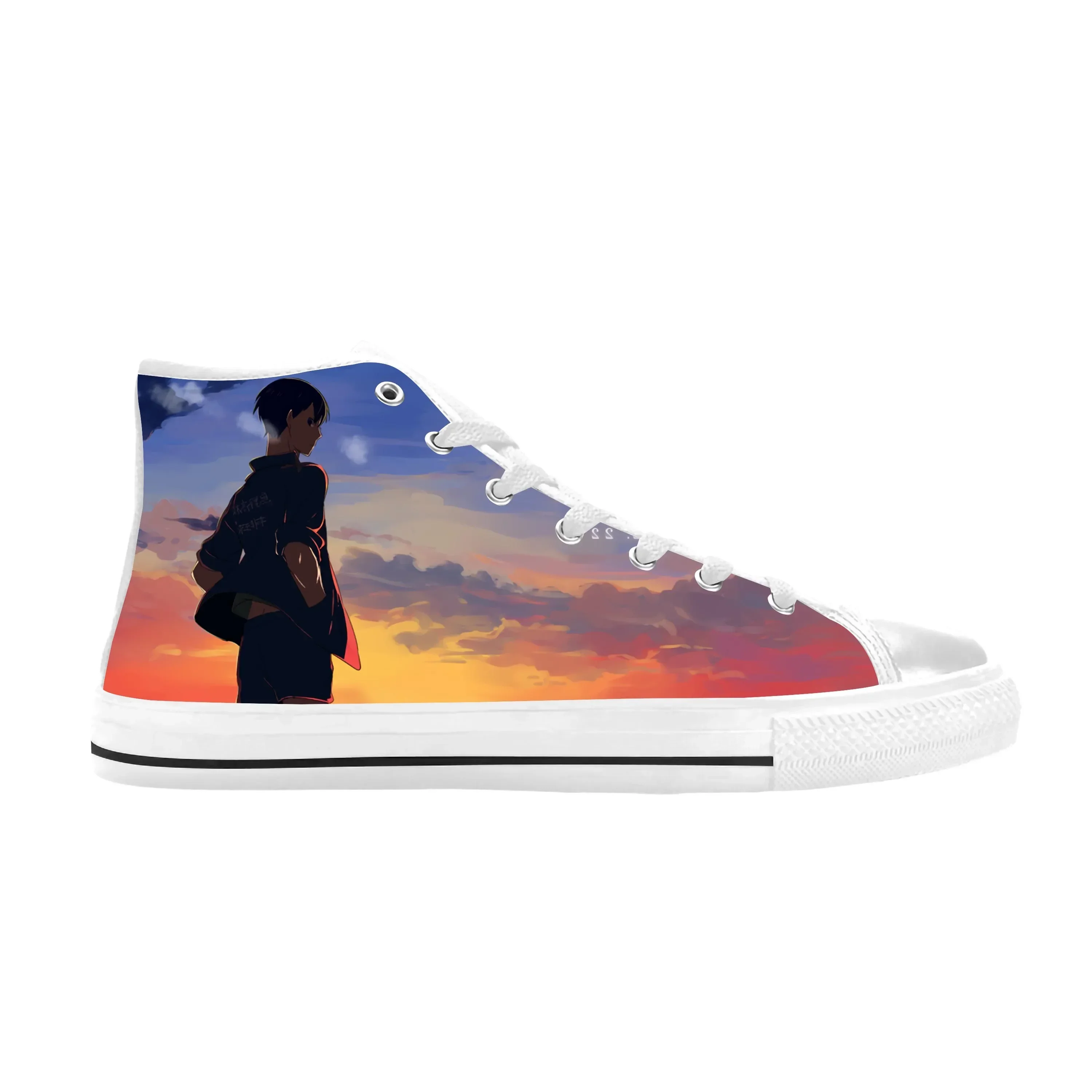 

Japanese Anime Manga Comic Haikyuu Kageyama Tobio Casual Cloth Shoes High Top Comfortable Breathable 3D Print Men Women Sneakers