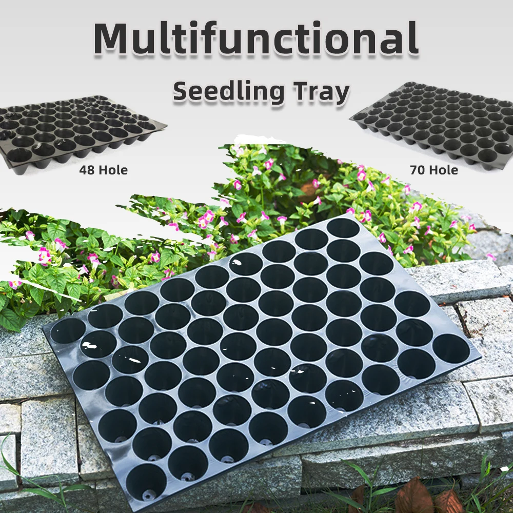 Plant Nursery Tray 48 or 72 Holes Plastic Planting Nurture Box Garden Flowers Fruit And Vegetable Transplanting Supplies Tools