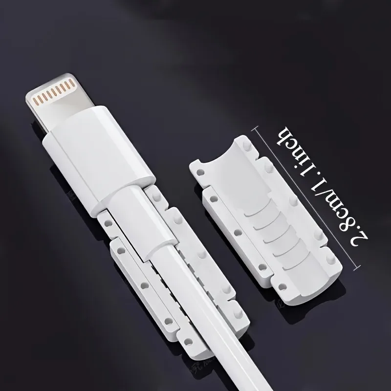 8pcs Universal Charger Cable Protector for IPhone IOS/Type C/Micro USB/Android Cable Winder Anti-Breaking Wire Protective Sleeve