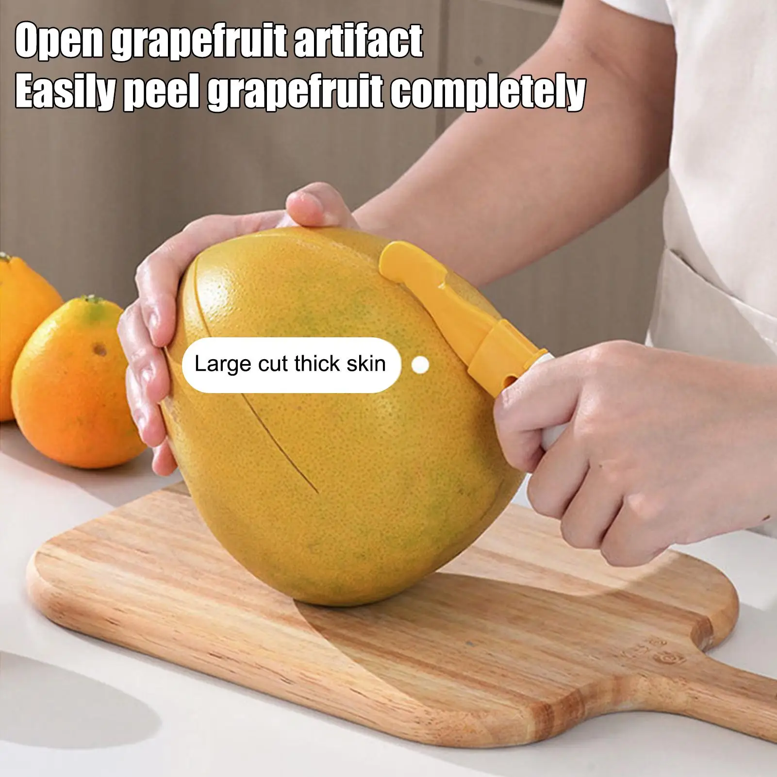 Citrus Peeler Non-Slip Handle Portable Multifunctional Fruit Skin Peeler Cutter For Lemon Grapefruit Citrus Home Apartment