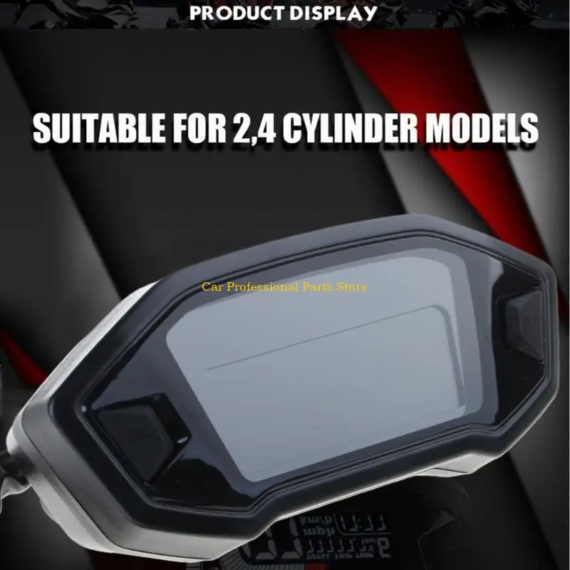 

R53D Upgraded Motorcycle Exterior Parts Portable Digtal LED Speedometer Thermometer for Most Motorcycle