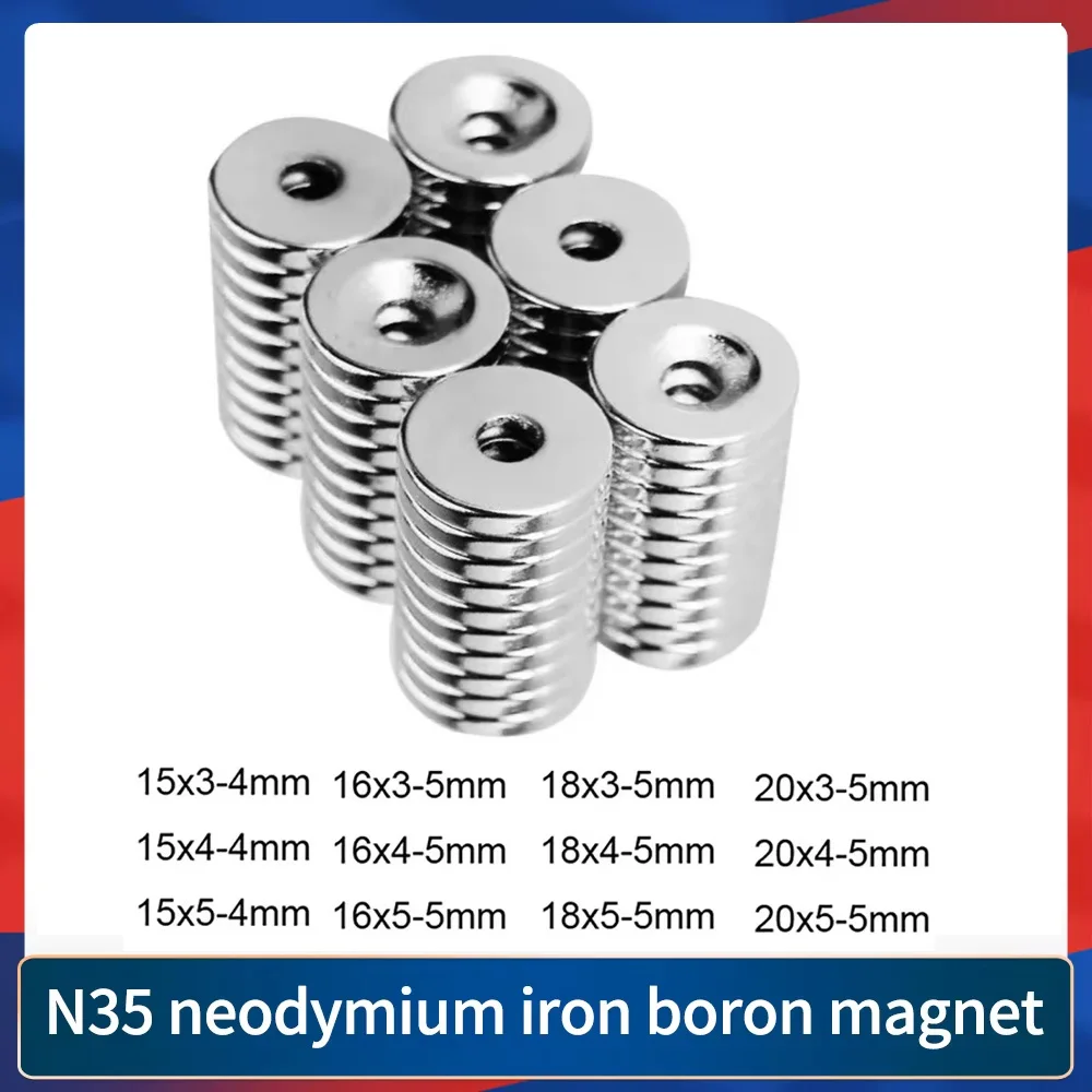 15X5-4 mm Seltenerd-Neodym-Magnet 15x3-4 Kleine runde Senkkopfmagnete 16x3-5 20x3-5 Starke magnetische Magnete 18*3-5 18x5-5