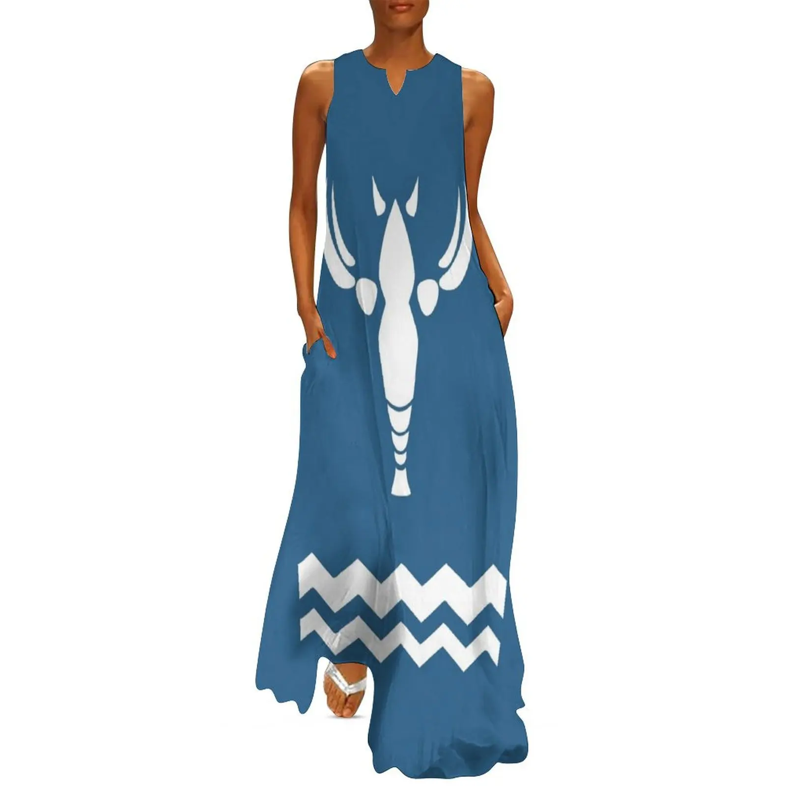 Wind Waker Island Lobster Pijamas Vestido largo vestidos de noche de lujo 2025 Moda mujer Vestido largo de mujer