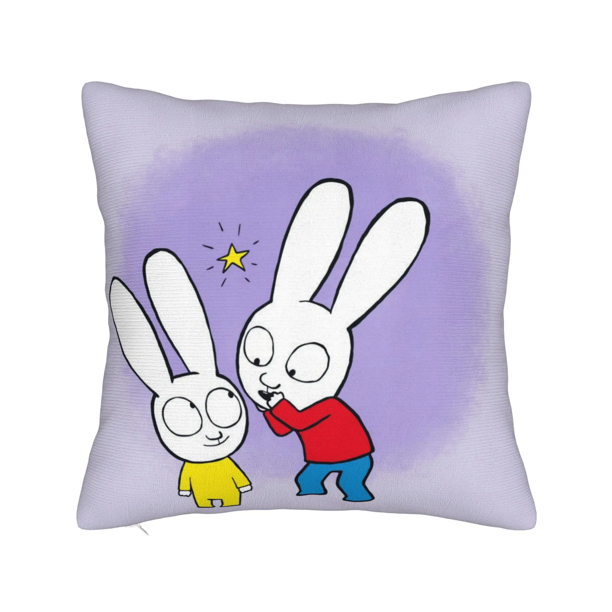 Pillow Cover S-Simon Super Rabbit  Vintage Pillow Case For Wedding Party Home Decor Pillowcases