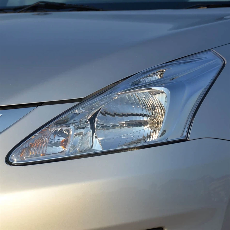 For Nissan Tiida 2011 2012 2013 2014 Car Accessories For Cars Polycarbonate High Gloss Fully Transparent Front Headlight Cover