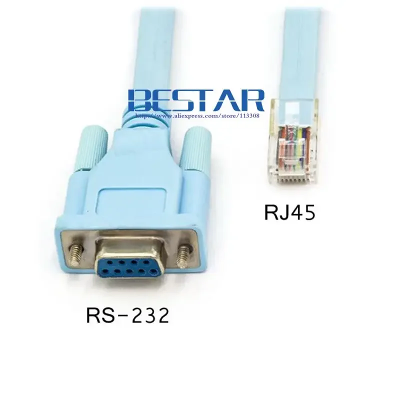 RS-232 RS232 DB9 إلى RJ45 RJ-45 كابل وحدة التحكم في توجيه الشبكة التسلسلية 1.8 متر 6FT لأجهزة توجيه ومفاتيح Cisco Huawei