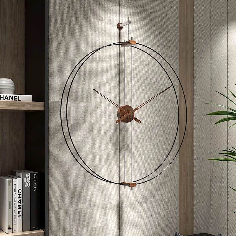 Nordic Spanish Wall Clock Modern Living Room Large Wall Clocks Bedroom Silent Movement Clock Luxury Decorative Quartz Clocks