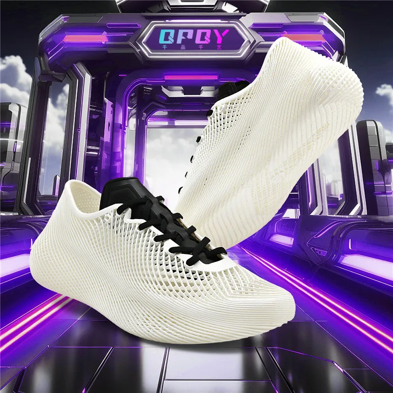 

2026 New Ultra Lightweight 3D Printed Running Shoes Ultra Breathable Hollow Out Fashion Trendy Casual Sneakers For Men