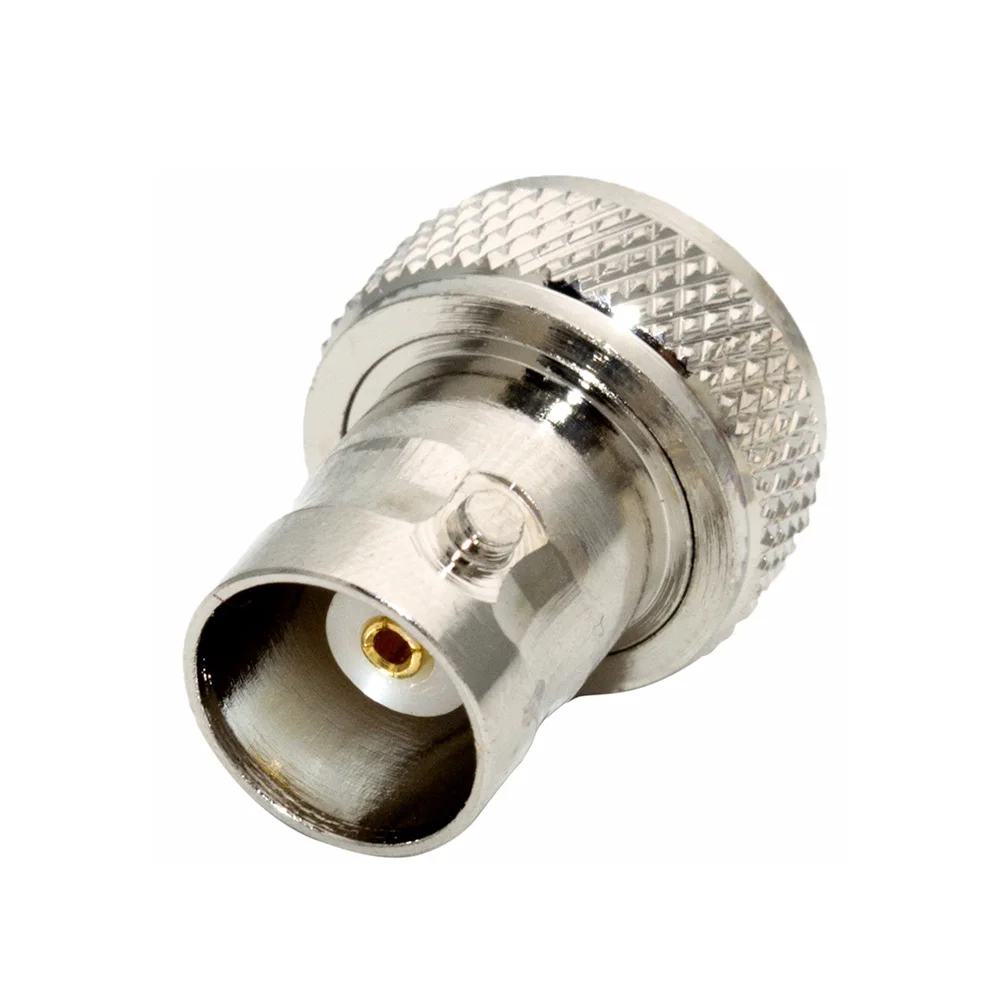 1 Buah BNC Female Ke SMA Female Disc Adapter RF Coaxial Berlapis Nikel Adaptor Frekuensi Tinggi BNC Female Transfer SMA Female