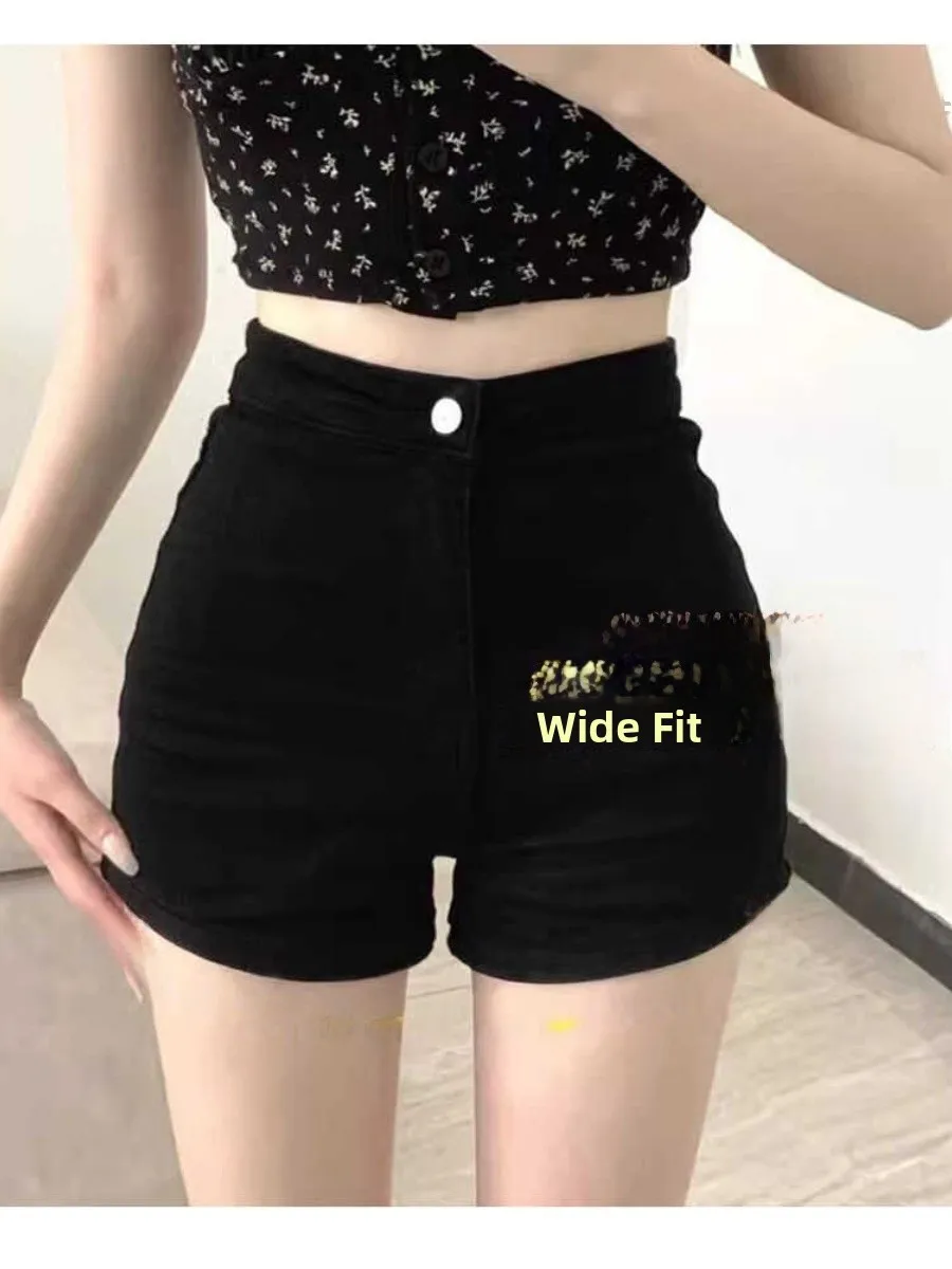 

Джинсовые шорты-юбка с высокой талией для женщин, летние, новые, облегающие, винтажные, тонкие, стандартные