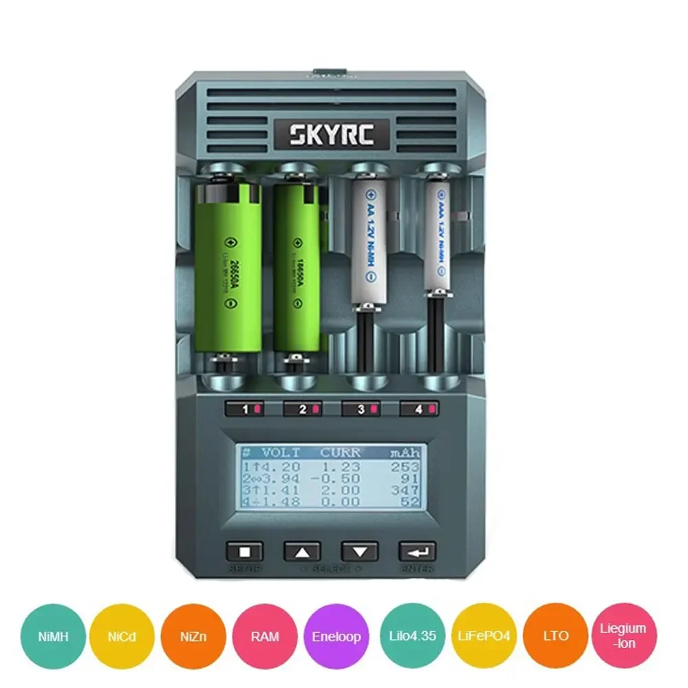 SKYRC MC3000 Bluetooth Cylindrical Battery Charger With Headset By Phone For Ni-MH Nickel-Nickel-Zinc Battery