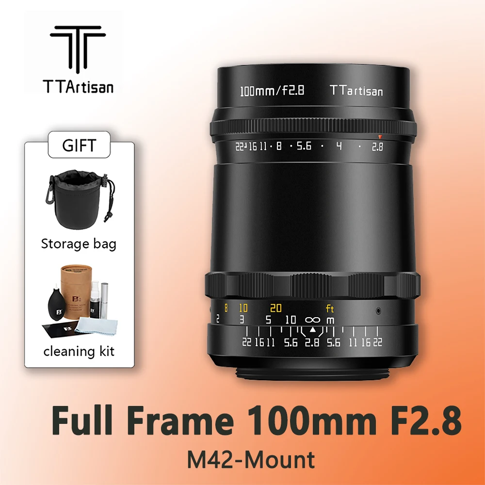 

TTArtisan 100 мм f2.8 Bubble Bokeh полная Рамка объектива M42 крепление может быть перенесено на Sony Canon Nikon Fujifilm Panasonic