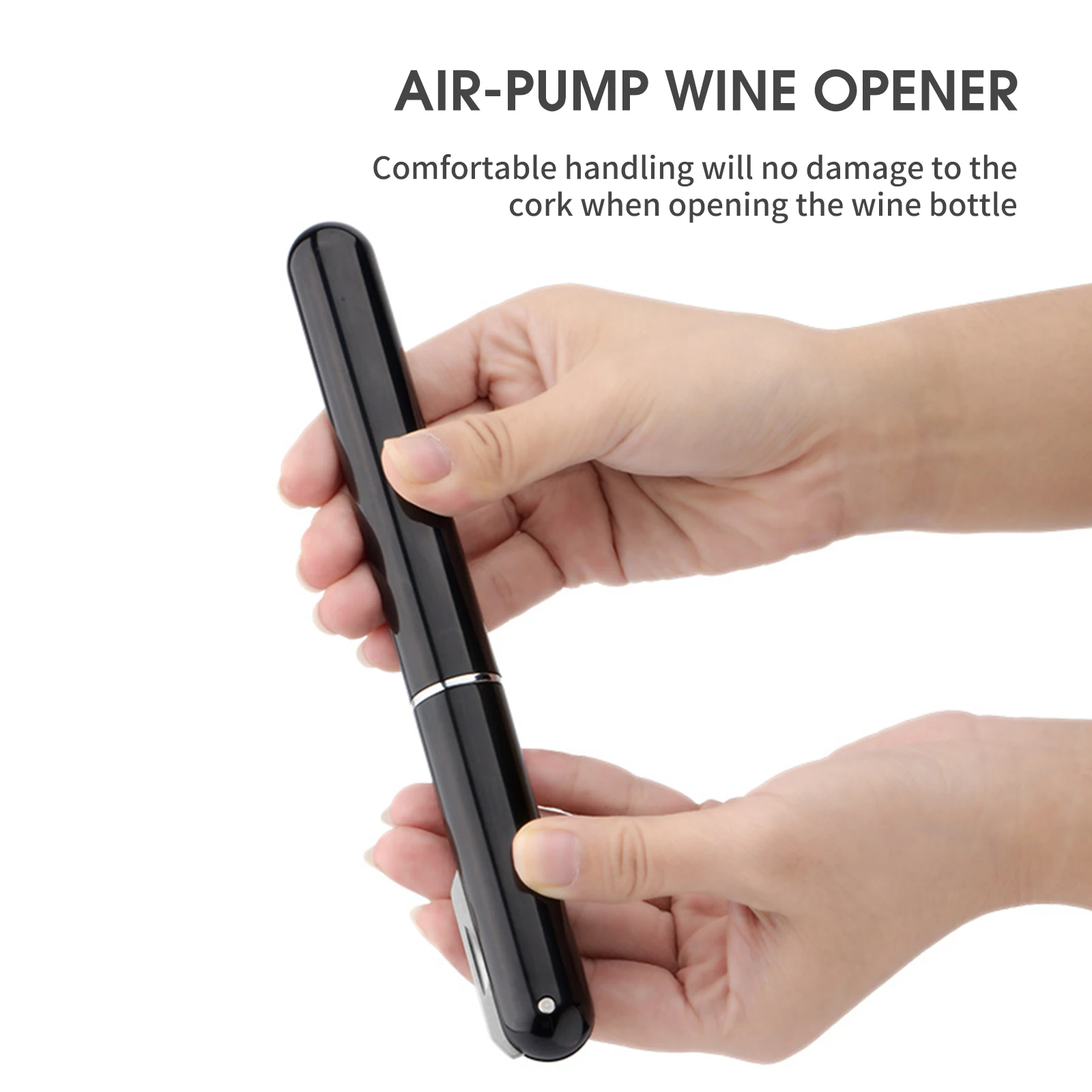 2 in 1 Air-Pump Wine Opener Air-Pump Wine Opener with Foil Cutter Wine Bottle Opener Wine Corkscrew for Wine Lovers