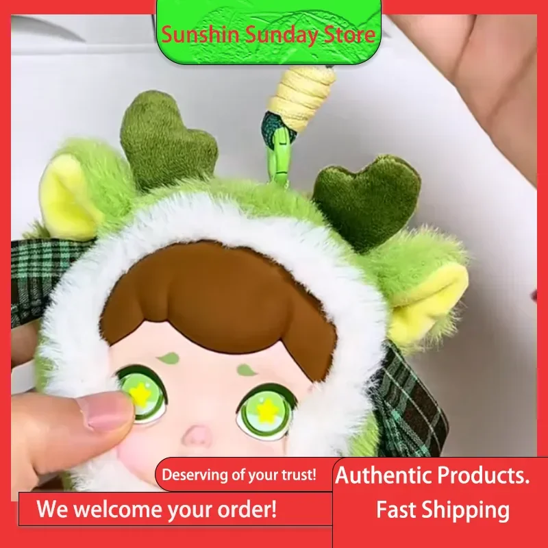 

Genuine Toy City Warm Winter Tea Party Series Vinyl Plush Laba Laura Bag Blind Box Bag Charms Gifts Trendy Toys Ornaments Glue