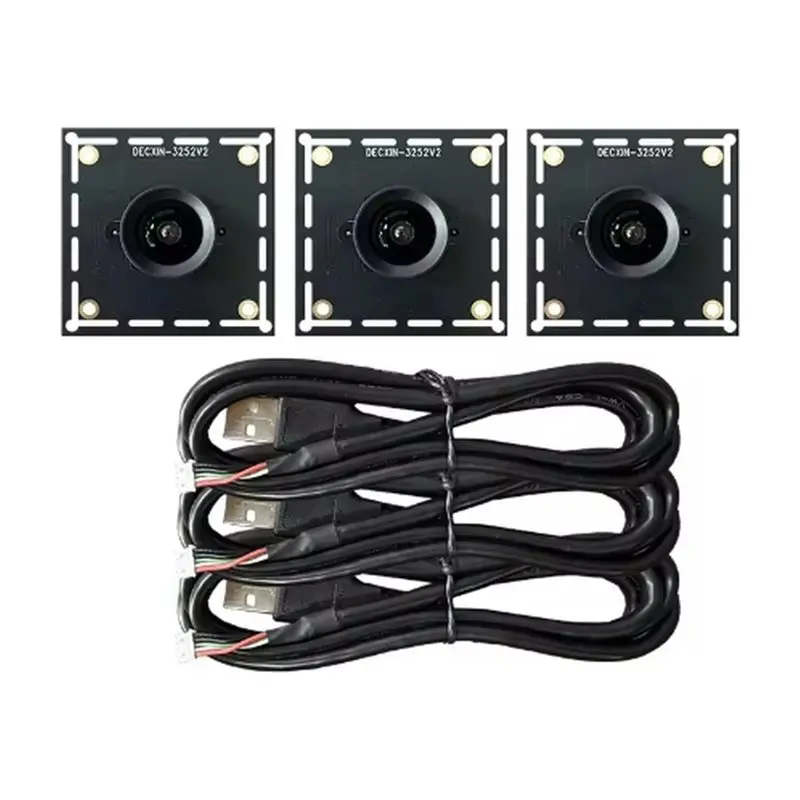 SQPP-3PCS GC2053 2MP 1080P 100-Degree USB Camera Module USB Free Drive With 3 Meters Cable For Automatic Scoring System