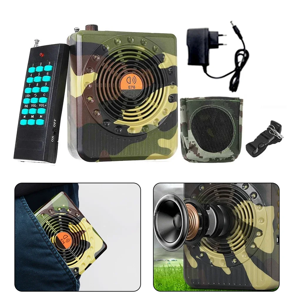 E76 Remote Control Megaphone Wireless Bluetooth Compatible Loudspeakers Supports USB/TF/FM Outdoor With Amplified Sound Remote