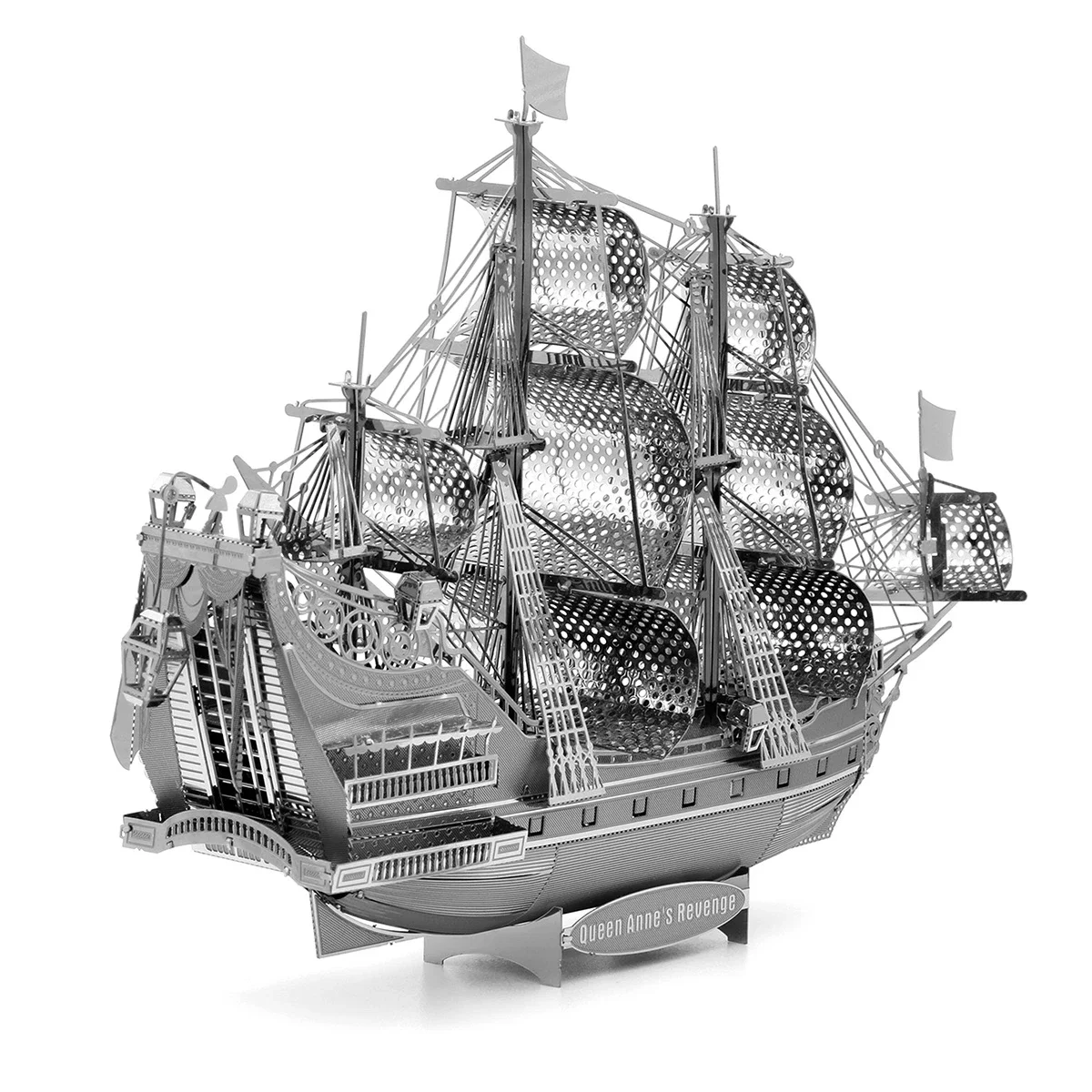 DIY 3D Metal Military Warship Puzzle Black Pearl May Flower Destroyer Titanic Ship Assemble Model Jigsaw Kids Toys