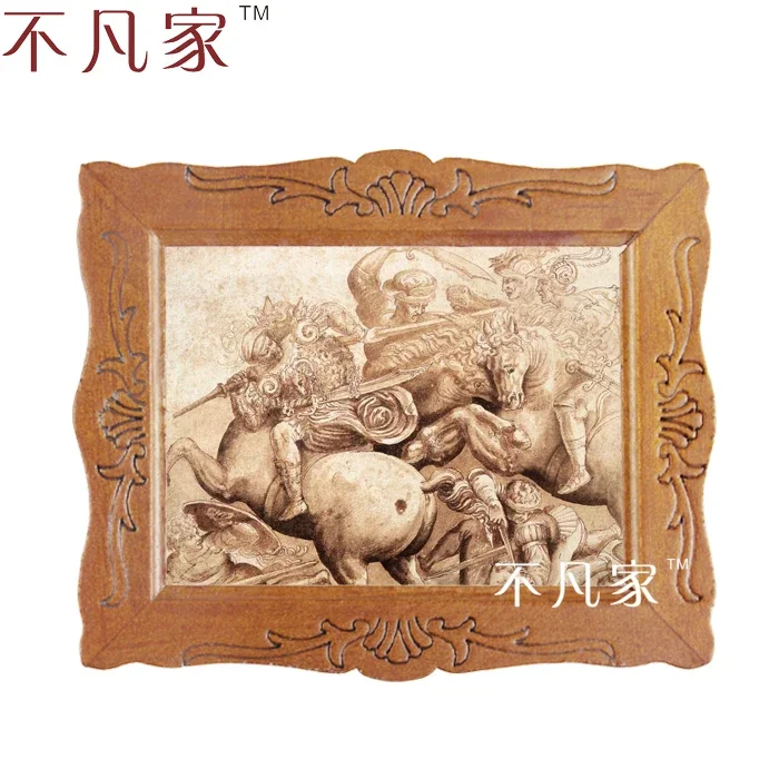 

Wholesale Dollhouse 1:12 scale miniature classical ancient warriors oil painting D-12