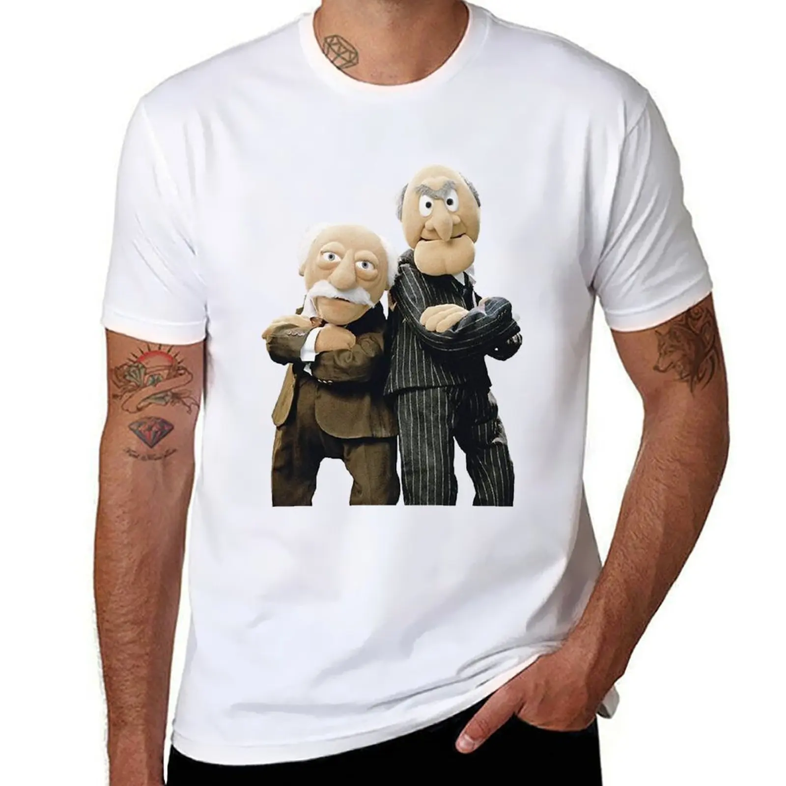 

Statler and Waldorf T-Shirt t shirt men 100% cotton luxury brand man t shirt heavy cotton T-Shirt