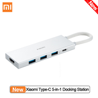 New Xiaomi Type-C Docking Station 5-in-1 USB High Transmission Adapter HDMI Computer Line Splitter Multiple Interfaces Converter