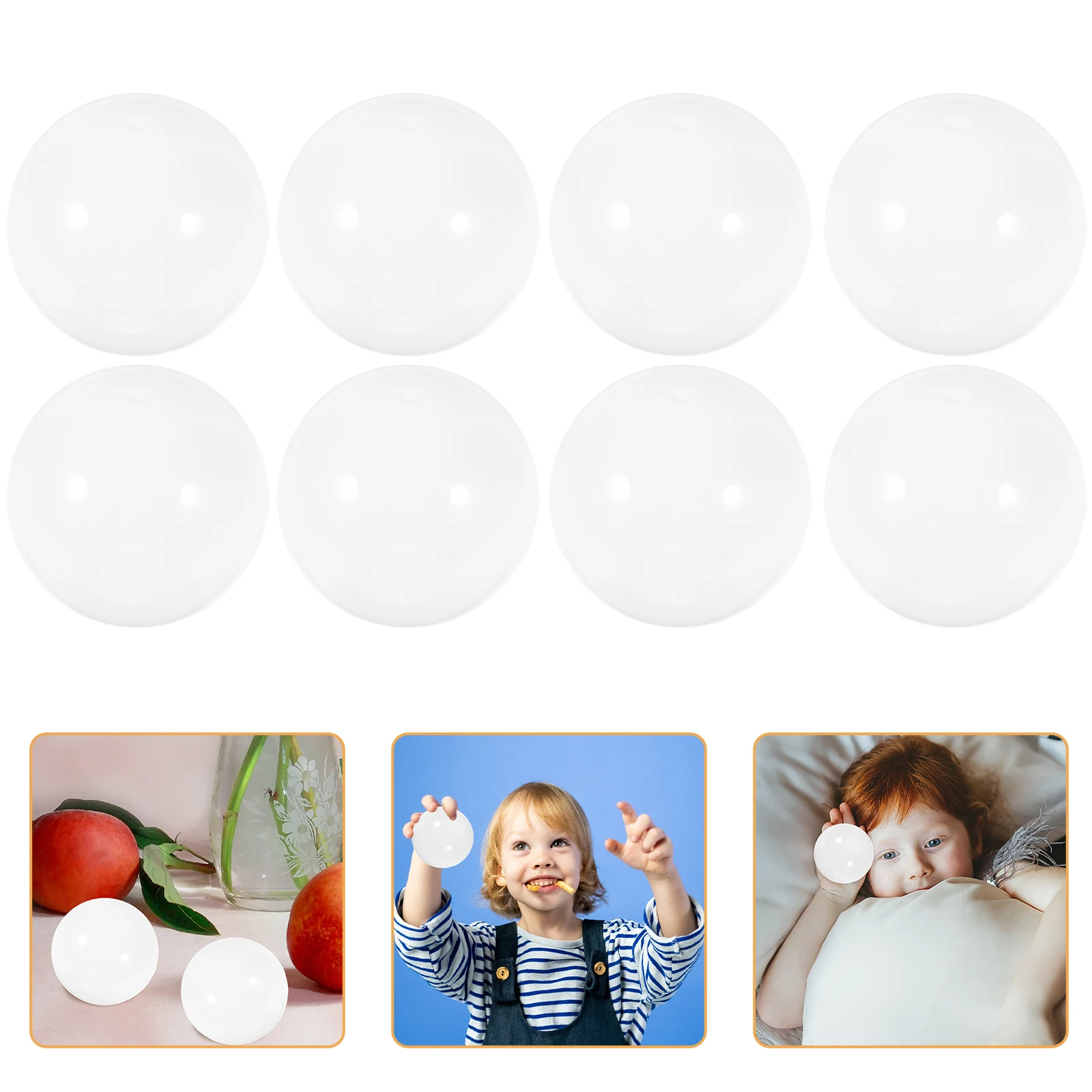 

50 Pcs Ball Plastic Capsules Fillable Empty Balls Bulk Small Candy Storage Party Gift Fillable Capsules Packaging