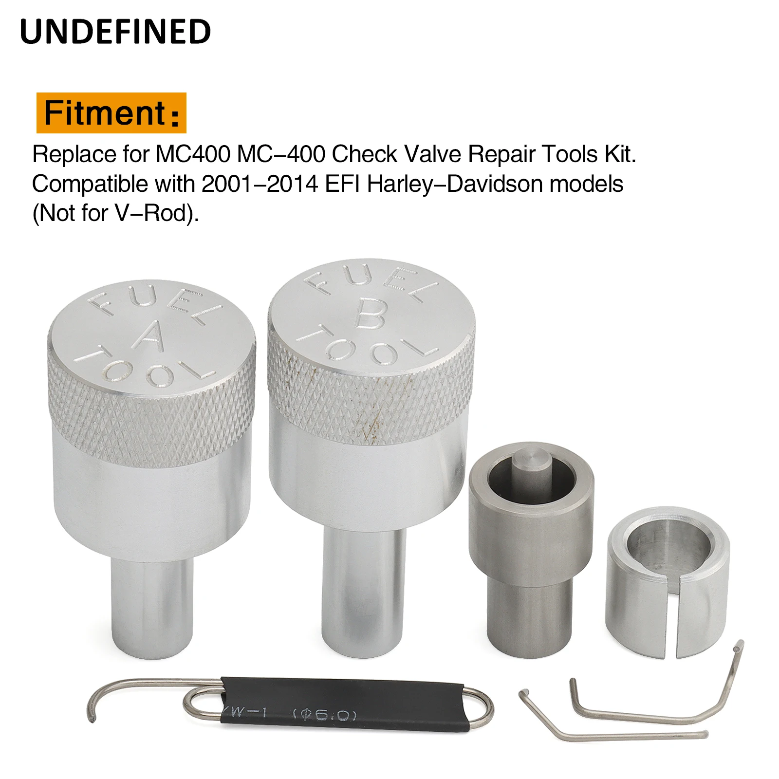 MC-400 MC400 Fuel Tool Fuel Check Valve Rebuild Kits Accessories Steel One Set Silver Fit For Harley 2001-2014 EFI