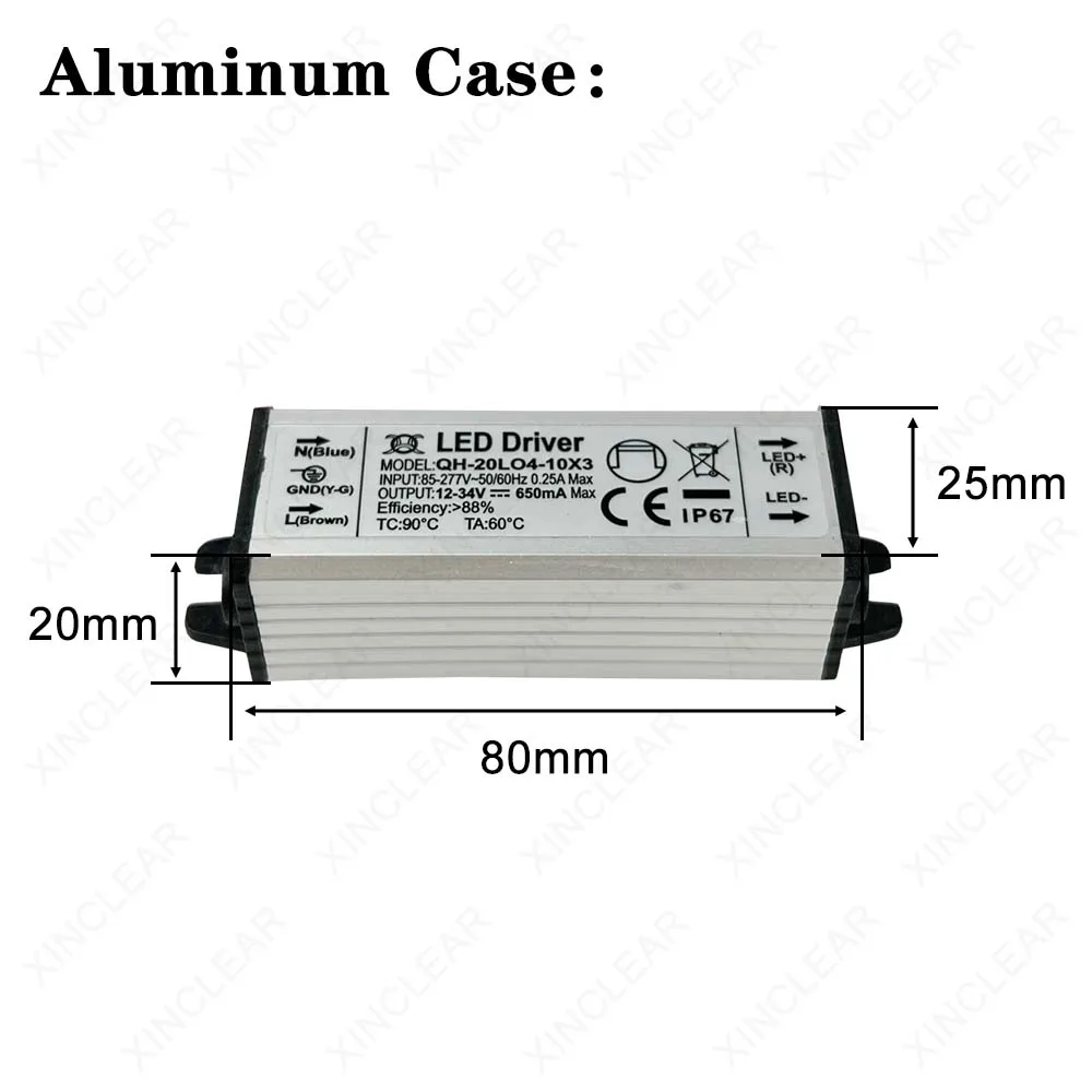 LED Driver DC 9-20V 9-34V 15-45V 21-65V 300mA 420mA 600mA 900mA Lighting Transformers For 7W 10W 12W 15W 18W 20W Power Supply