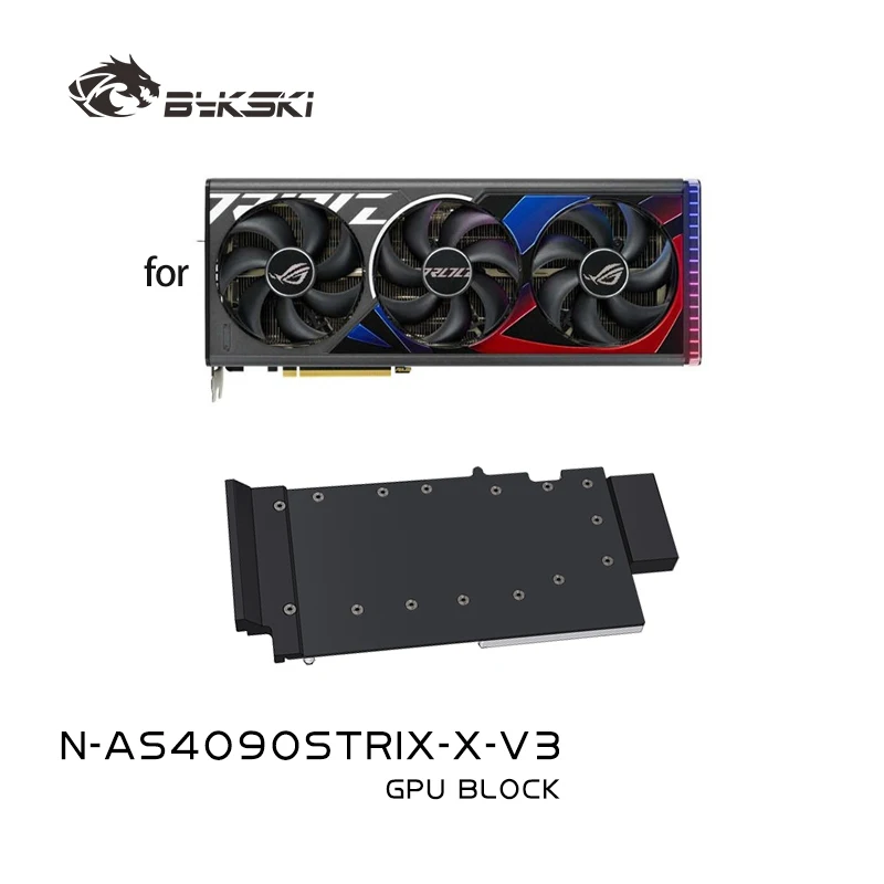 Bykski N-AS4090STRIX-X-V3 GPU Block para ASUS TUF GAMING/ROG STRIX