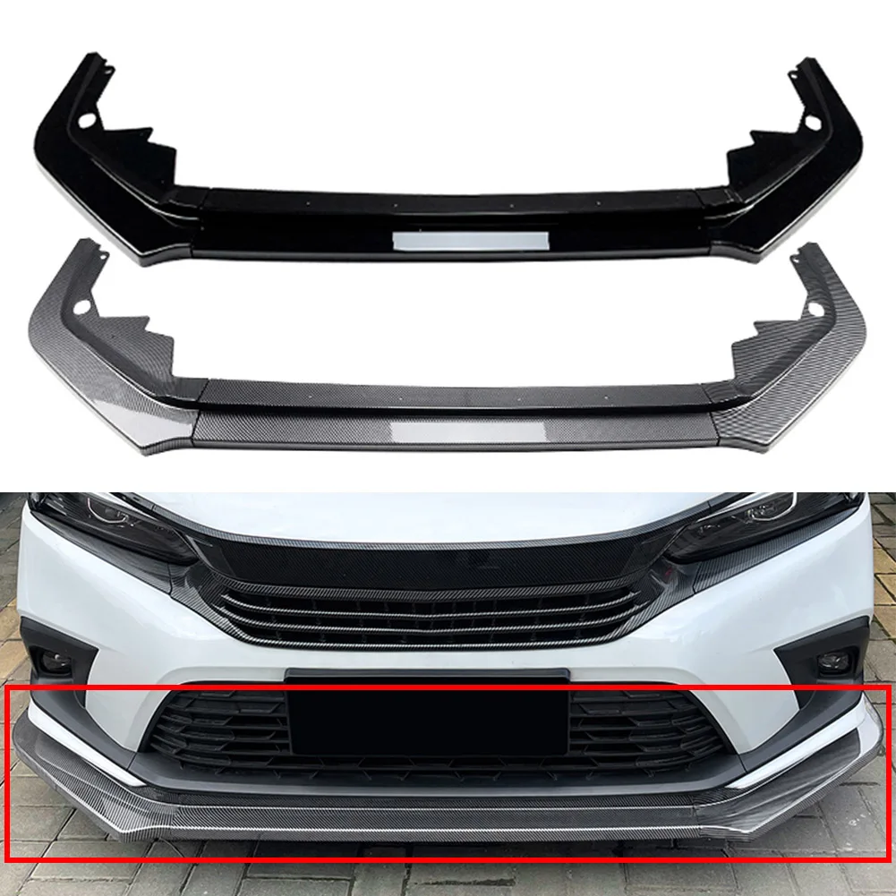 

Auto Front Bumper Lip Splitter Spoiler Body Kit For Honda Civic 11th Generation 2021 2022 2023 Car Accessories