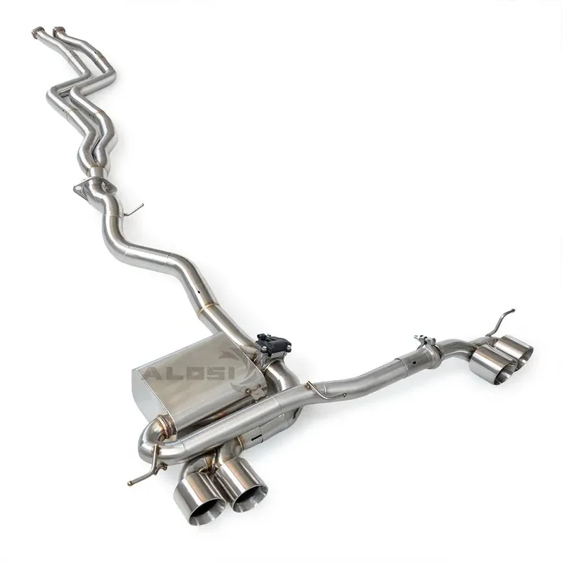 3.0 Inch Turbo SS304 Catback Exhaust Muffler Fit 1 Series 135i E82 E88 2007-2011 1.5mm Mirror Polished Tuning Parts
