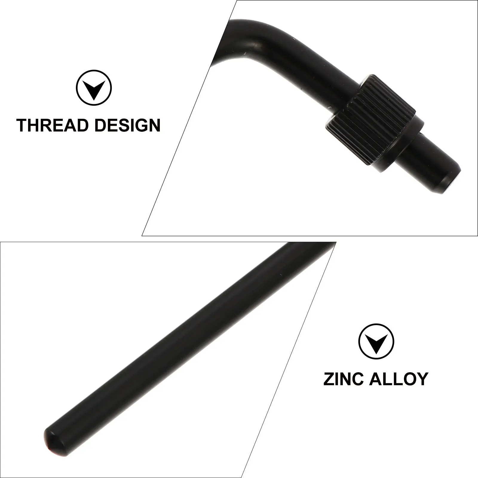 

2Pcs Double Tremolo Arm 9mm Thread Electric Guitar Vibrato Arm Whammy Bar Lever Replacement Accessory Bar Electric Guitar Part