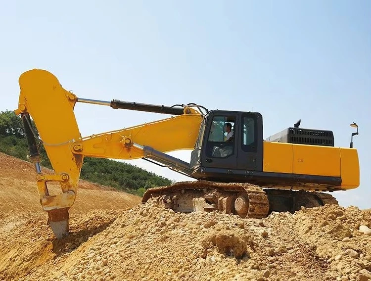 Big Hydraulic Excavator 23Ton Crawler Type Air Condition Cabin Reinforced Digging Bucket Open Pit Mining Rock Excavation Machine