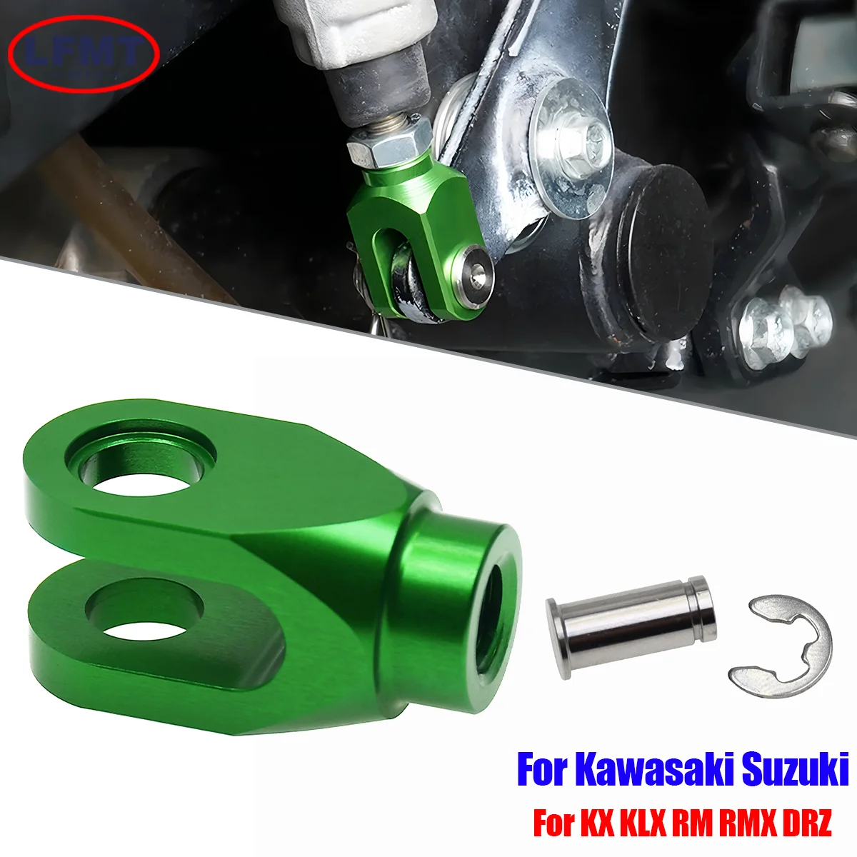 For KAWASAKI KX80 85 100 125 250 D-TRACKER125 Motorcycle Rear Brake Clevis KLX125 KLX150S KLX250 1998-2016 2017 2018 Dirt Bike