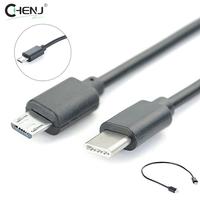 1pcs Type C USB-C To Micro USB Cable Micro B USB Type C Cord Male To Male Fast Charge Data Cable 30/100cm