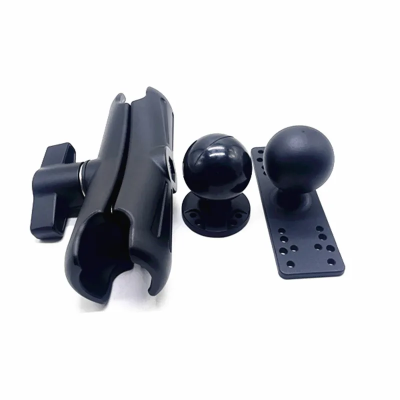 Aluminum Fish Finder Mount with 2.25" / D Size Ball, Heavy Duty Long Arm Depth Finder Mount for Boat, Garmin, Lowrance and More