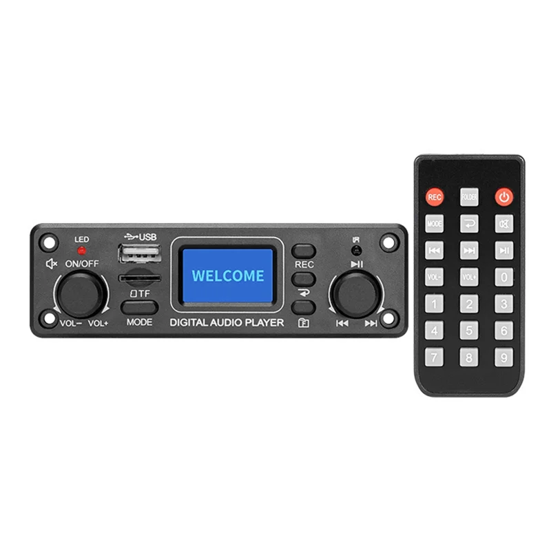 Digital Audio Player Bluetooth MP3 Player Decoder Board 128X64 DOTS LCD USB SD BT FM Music Player Module TPM119B