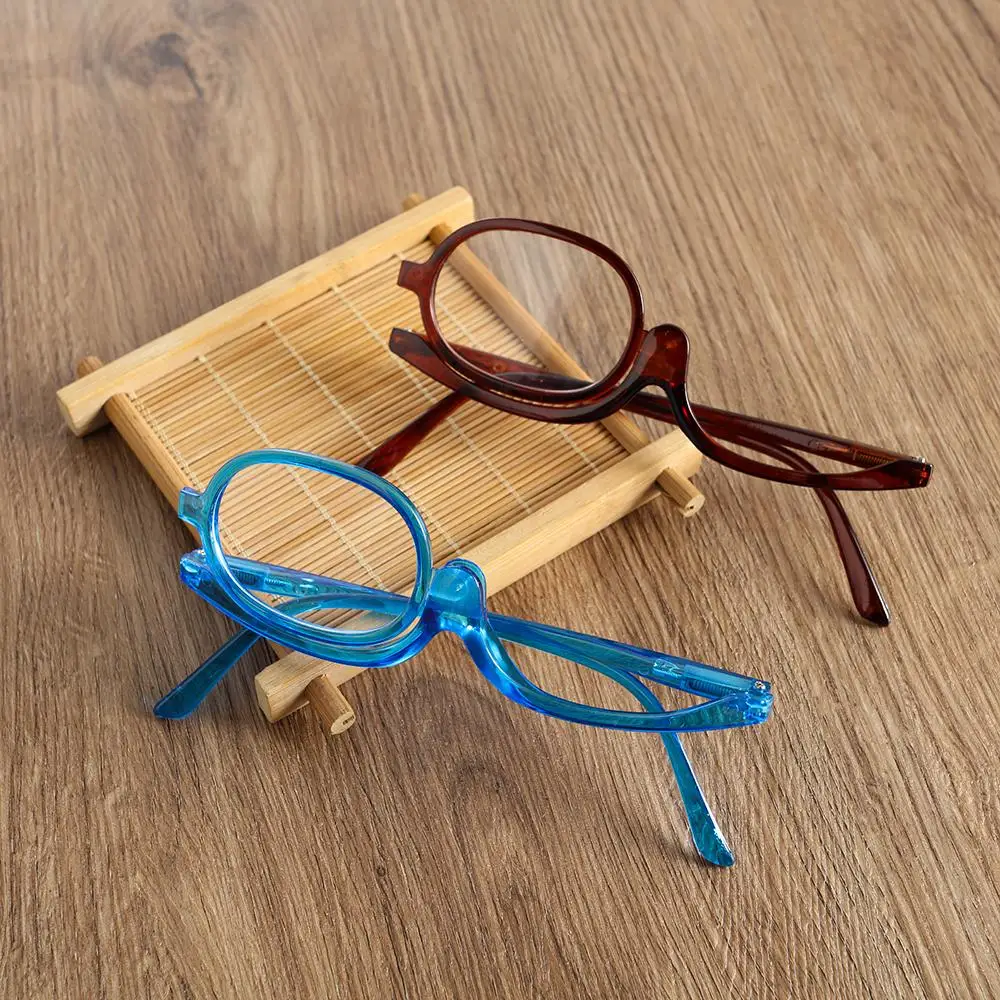 Rotatable Single-sided Vision Care Single Frame Folding Reading Glasses Makeup Glasses Presbyopia Eyeglasses