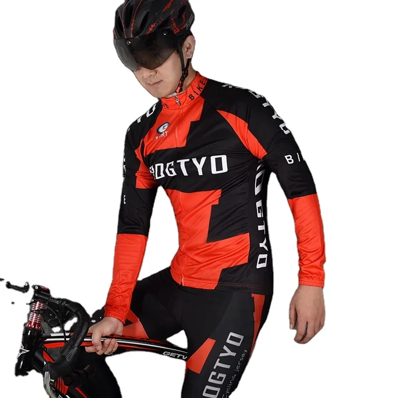 Latest Design Sportswear Long Sleeved Cycling Suit Team Mountain Bike Cycling Clothes Suit For Men